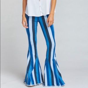 BERKELEY ZIP UP BELLS ~ INDIGO ARROYO SIZE 30